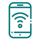 mobile phone with signal icon representing connectivity and communication important for modern technology and user interactions